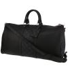Borsa da viaggio Louis Vuitton  Keepall 50 in tela monogram nera e pelle taiga nera - 00pp thumbnail