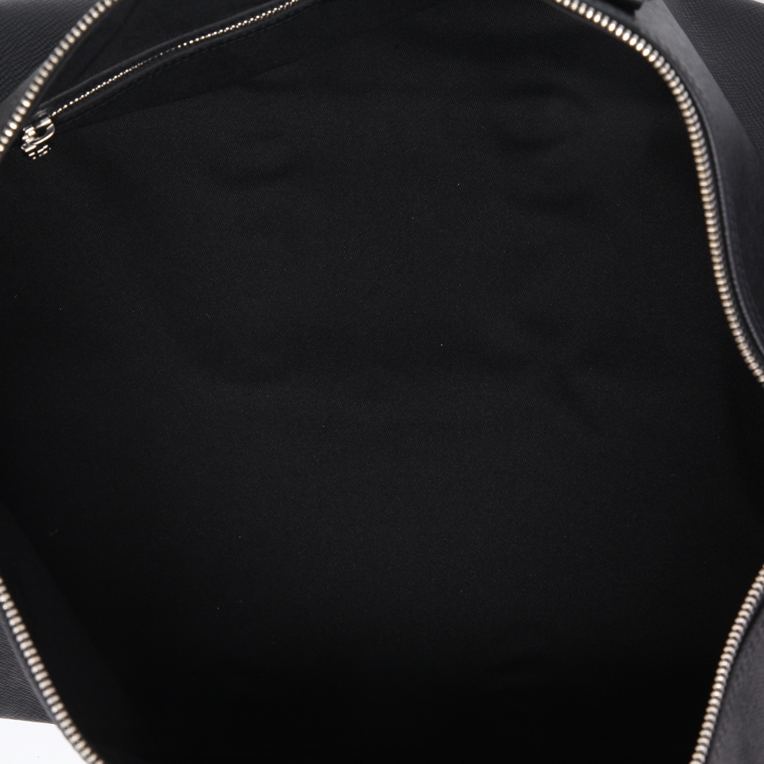 Louis Vuitton  Keepall 50 travel bag  in black monogram canvas  and black taiga leather - Detail D8