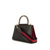 Gucci Nymphaea medium model handbag in black and red leather - 00pp thumbnail