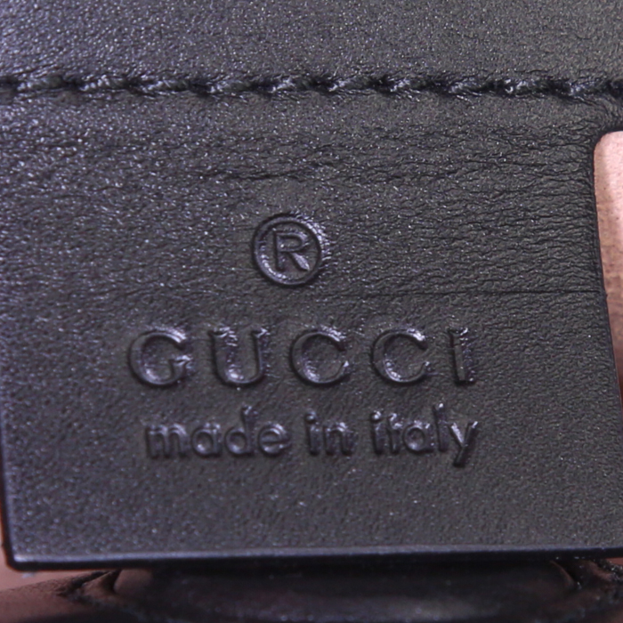 Sac à main Gucci Nymphaea moyen modèle en cuir noir et rouge - Detail D4