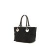 Gucci Gucci Vintage small shopping bag in black monogram canvas and black leather - 00pp thumbnail
