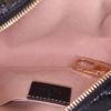 Borsa a tracolla Gucci  Ophidia in camoscio rosso e pelle verniciata nera - Detail D2 thumbnail