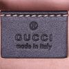Borsa a tracolla Gucci  Ophidia in camoscio rosso e pelle verniciata nera - Detail D3 thumbnail