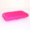 Chanel Timeless pouch in pink quilted velvet - Detail D4 thumbnail