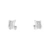 Bulgari B.Zero1 earrings in white gold and diamonds - 00pp thumbnail
