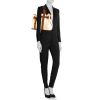 Shopping bag Hermès Etriviere - Belt in tela beige e pelle gold - Detail D1 thumbnail