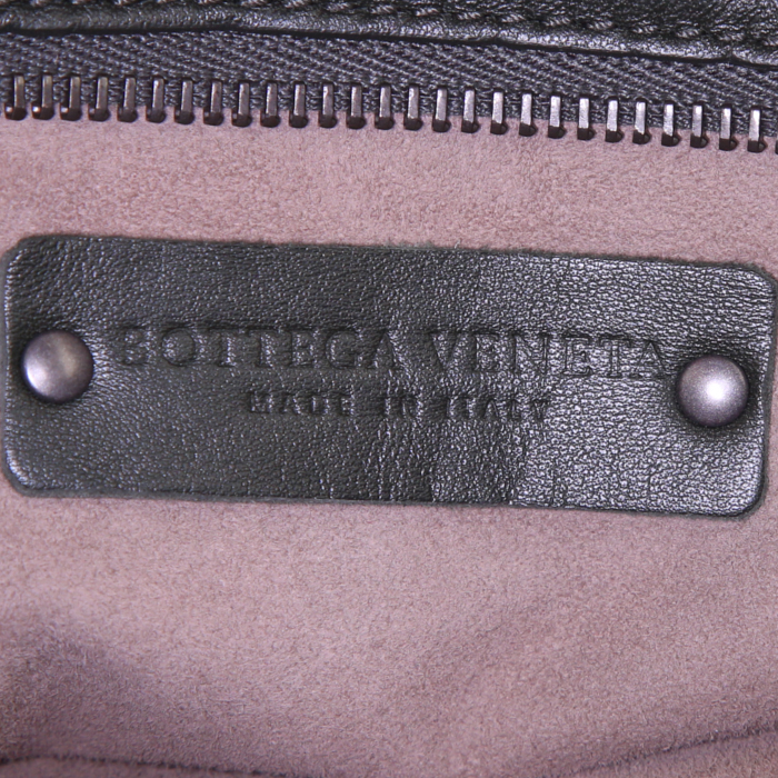 Bottega Veneta bag in green leather saffiano - Detail D4