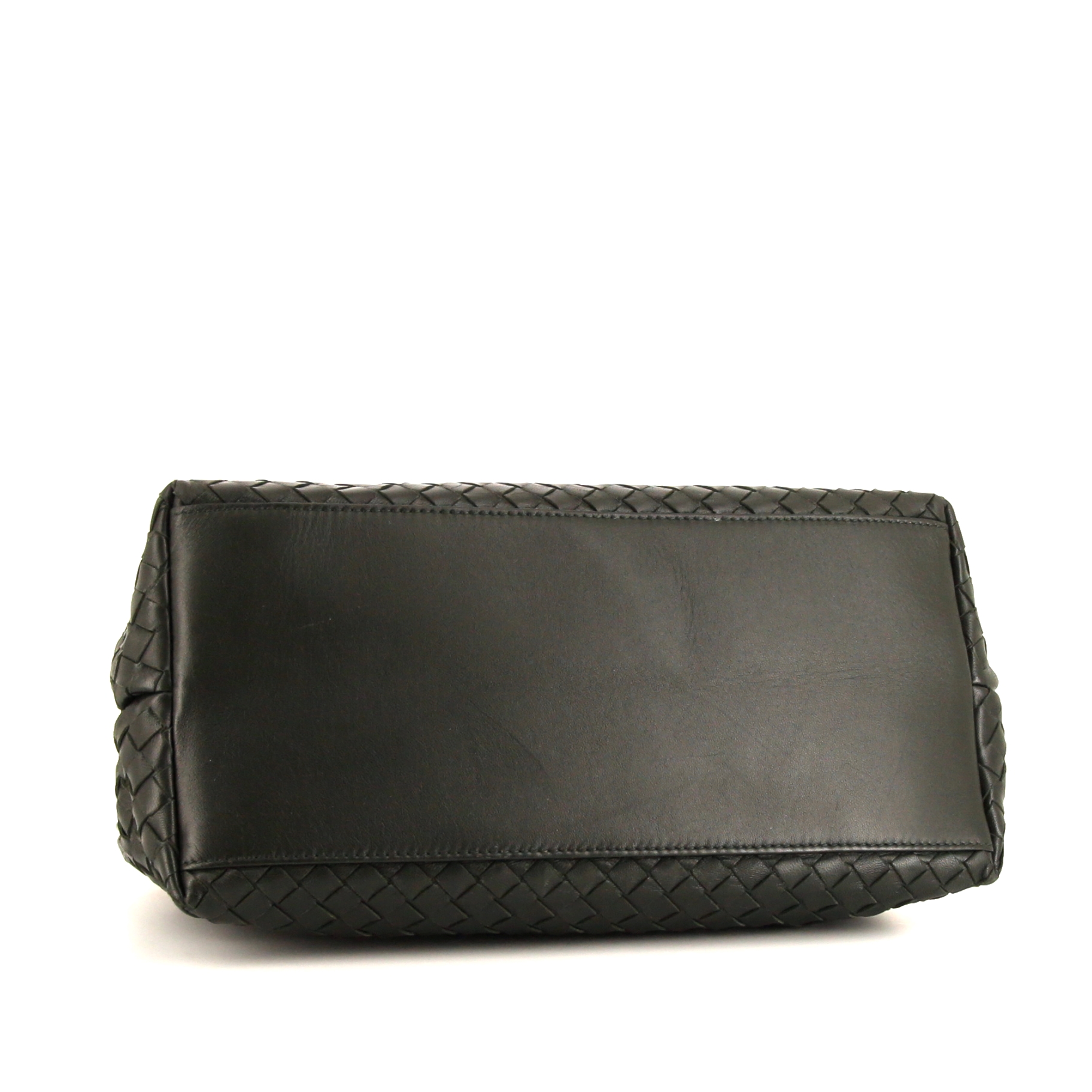 Sac Bottega Veneta en cuir saffiano vert-sapin - Detail D5