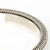 Hermès "Curb chain" round tray with guilloché silver-plated metal, 1980s - Detail D1 thumbnail