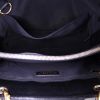 Chanel Shopping GST shopping bag in black quilted grained leather - Detail D2 thumbnail