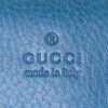 Portefeuille Gucci en cuir grainé bleu-canard - Detail D3 thumbnail