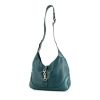 Gucci Jackie shoulder bag in pigeon blue leather - 00pp thumbnail