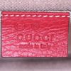Borsa a tracolla Gucci Interlocking G in pelle martellata rossa - Detail D3 thumbnail