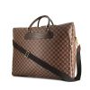 Bolsa de viaje Louis Vuitton Nolita en lona a cuadros ébano y cuero marrón - 00pp thumbnail