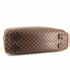 Louis Vuitton Nolita travel bag in ebene damier canvas and brown leather - Detail D5 thumbnail