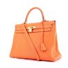 Hermes Kelly 35 cm handbag in orange togo leather - 00pp thumbnail