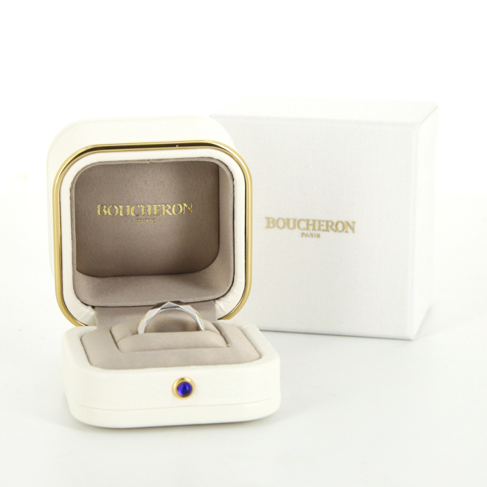 Sortija Boucheron Facette en oro blanco - Detail D2