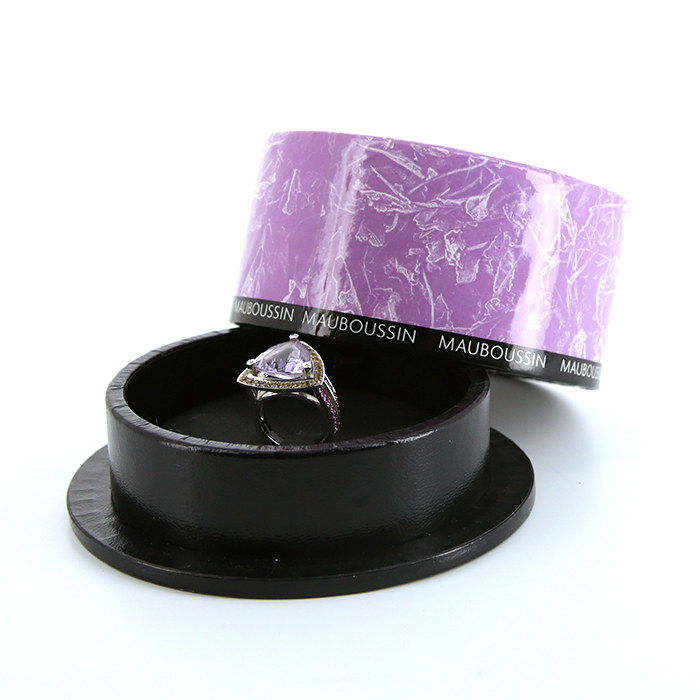 Mauboussin Tellement subtile pour toi ring in white gold, amethyst and sapphires and in amethyst - Detail D2