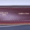 Bolso de mano Celine Trapeze modelo grande en cuero negro y color burdeos y ante gris - Detail D4 thumbnail