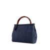 Chanel Vintage handbag in blue denim - 00pp thumbnail