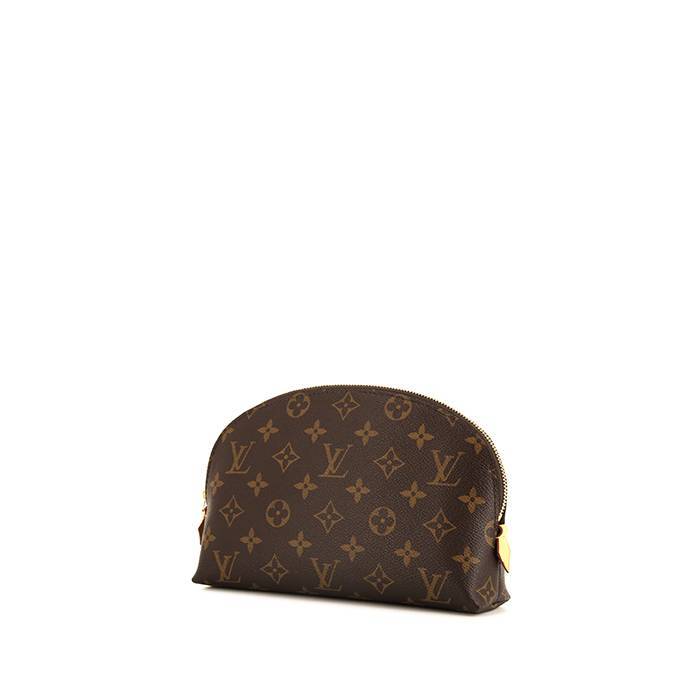 Louis Vuitton Pochette cosmétique large model toilet set in brown monogram canvas and natural leather