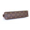 Louis Vuitton Pochette cosmétique undefined en lona Monogram marrón y cuero natural - Detail D4 thumbnail