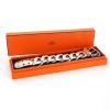 Bracelet Hermès Boucle Sellier taille XL en argent - Detail D2 thumbnail