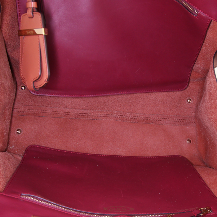 Tod's shopping bag in brown leather - Detail D2