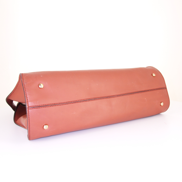 Tod's shopping bag in brown leather - Detail D4