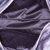 Pochette Versace in velluto nero motivo firmato e pelle nera - Detail D2 thumbnail