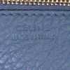 Borsa Celine Tie Bag modello medio in pelle martellata blu cadetto - Detail D3 thumbnail