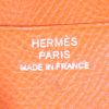 Hermes Béarn wallet in orange epsom leather - Detail D3 thumbnail