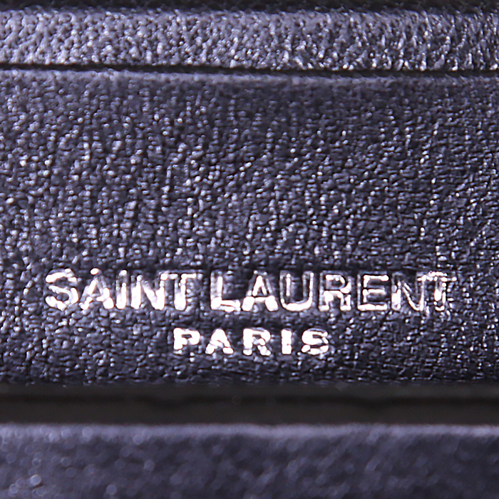 Estuche para cigarillos Saint Laurent Smoking Box en cuero negro - Detail D3