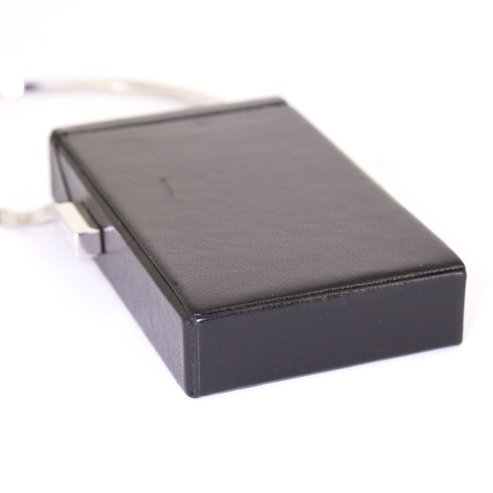 Porta sigarette Saint Laurent Smoking Box in pelle nera - Detail D4