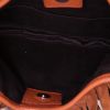Bolso de mano Yves Saint Laurent Mombasa en ante marrón - Detail D2 thumbnail