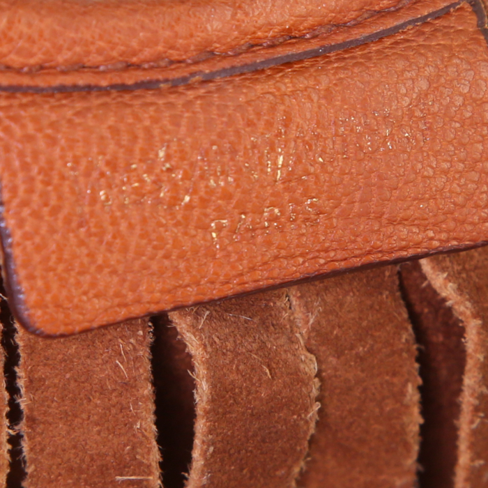 Yves Saint Laurent Mombasa handbag in brown suede - Detail D3
