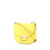 Céline Trotteur small model shoulder bag in yellow grained leather - 00pp thumbnail
