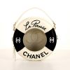 Chanel Editions Limitées shoulder bag in white and black leather - 360 thumbnail