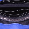 Saint Laurent College mini shoulder bag in blue quilted leather - Detail D3 thumbnail