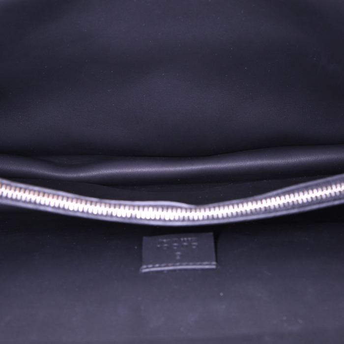 Sac à main Gucci Dionysus en daim et cuir noir - Detail D3