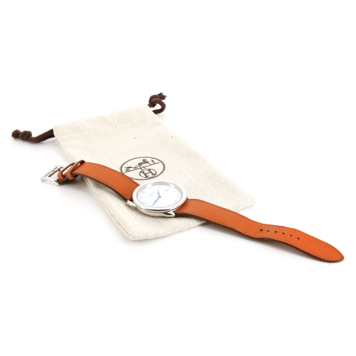 Reloj Hermes Arceau de acero Ref :  AR4.710 Circa  2010 - Detail D2