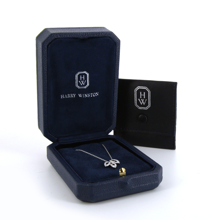 Pendentif Harry Winston Lily Cluster en platine et en diamants - Detail D2