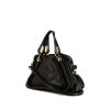 Chloé Paraty handbag in black grained leather - 00pp thumbnail