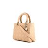 Dior Lady Dior medium model handbag in beige leather cannage - 00pp thumbnail