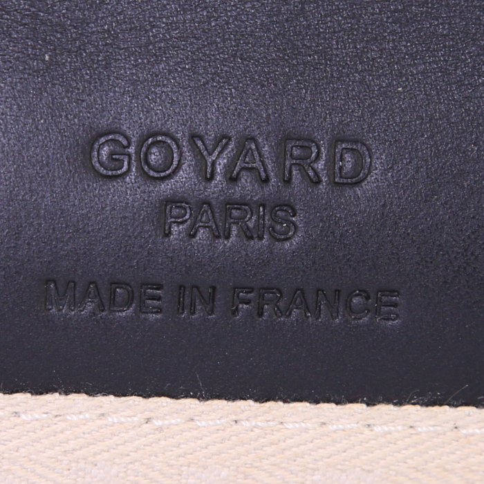 Pochette Goyard Monte Carlo en toile monogram noire - Detail D3