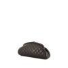 Chanel clutch in black quilted leather - 00pp thumbnail