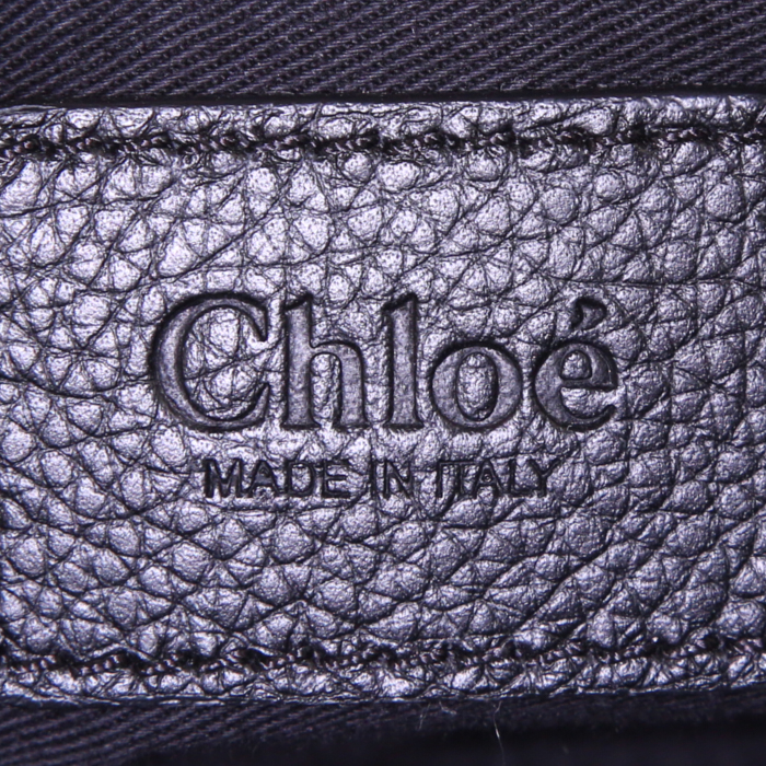 Borsa Chloé Paraty in pelle martellata nera - Detail D4