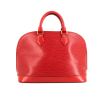 Louis Vuitton Alma small model handbag in red epi leather - 360 thumbnail