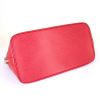 Louis Vuitton Alma small model handbag in red epi leather - Detail D4 thumbnail