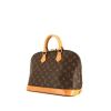 Louis Vuitton Alma small model handbag in brown monogram canvas and natural leather - 00pp thumbnail